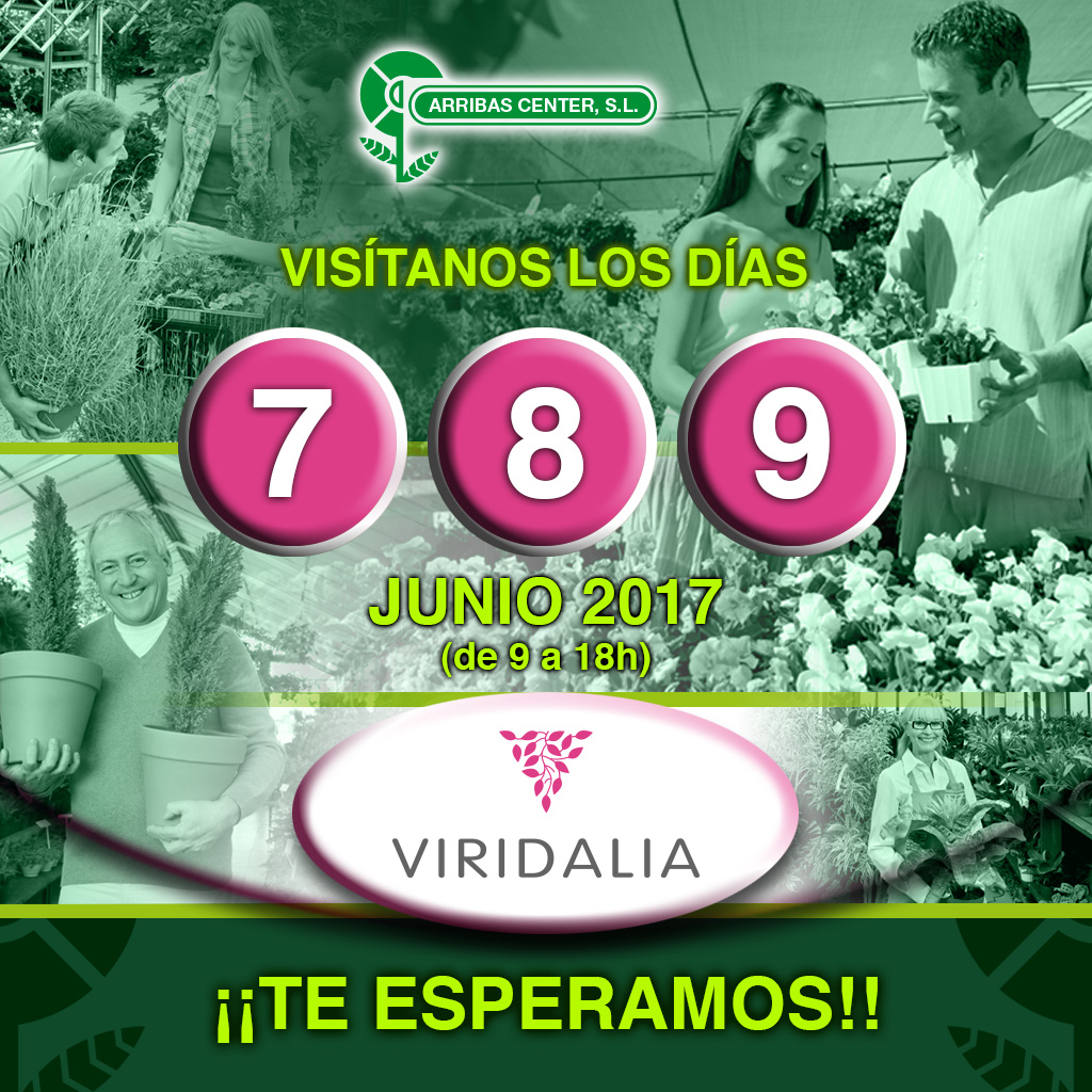 Arribas Center estará presente y mostrará sus novedades en las jornadas de Viridalia 2017